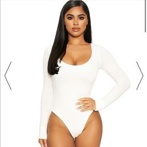 Naked Wardrobe “come a-round” bodysuit